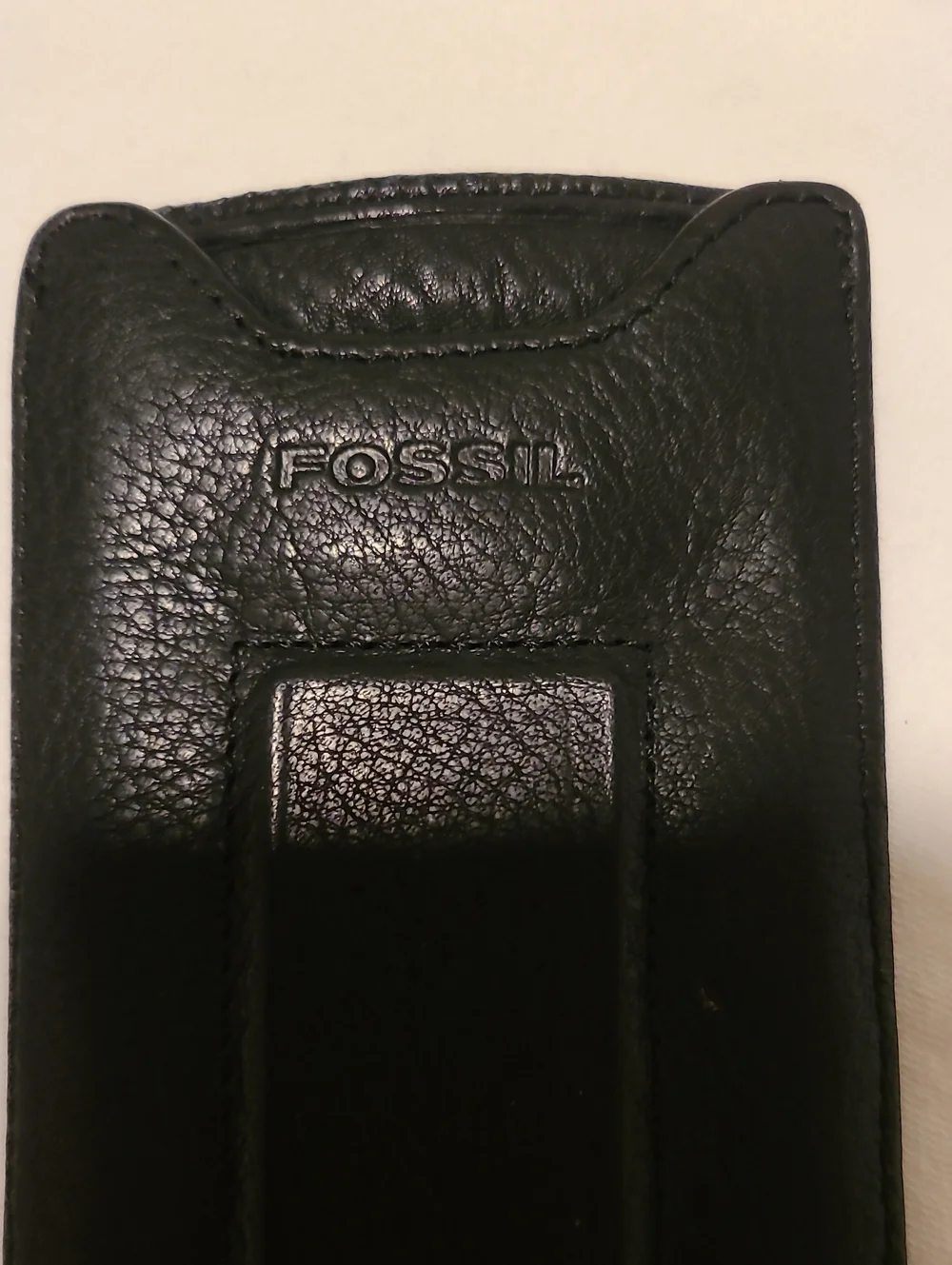 Fossil Magnetic Multicard Wallet Money Clip Credit Card Holder Black Slim